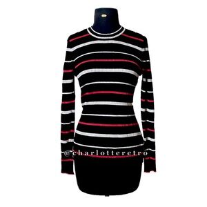 St. John x Nordstrom Ribbed Knit Top